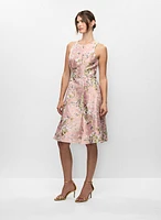 Floral Jacquard Dress