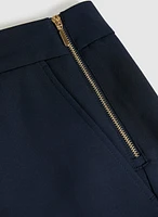 Side Zipper Straight Leg Pants