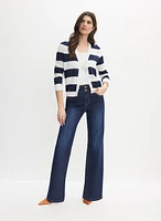 Stripe Knit Cardigan