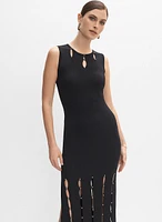 Joseph Ribkoff - Robe à billes en tricot côtelé