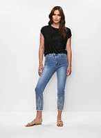 Embellished Slim Leg Jeans