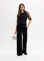 Joseph Ribkoff - Mesh Balloon Sleeve Top