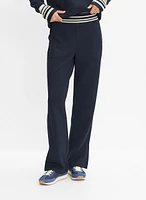 Striped Trim Knit Pants