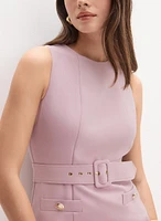 Belted Sheath Dress