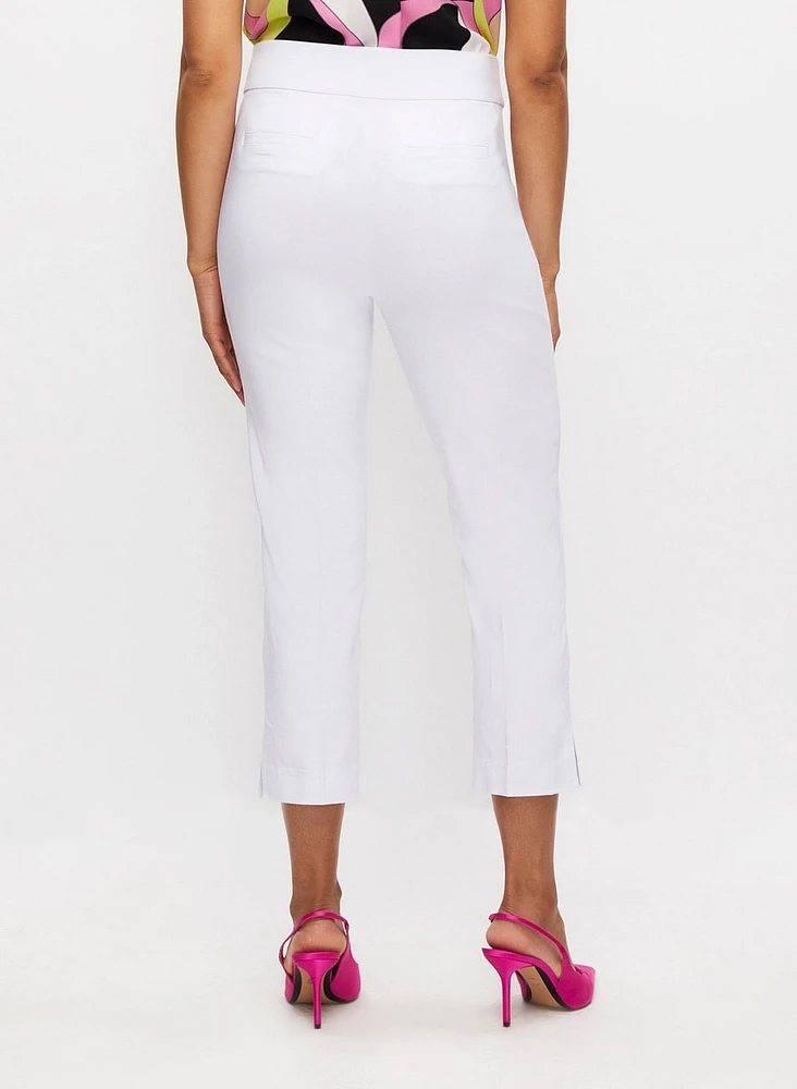 Pull-On Slim Leg Capris