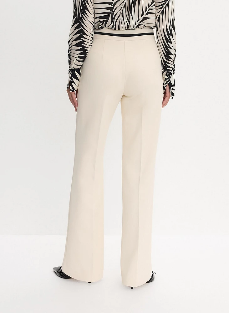 Contrast Belt Trouser Pants