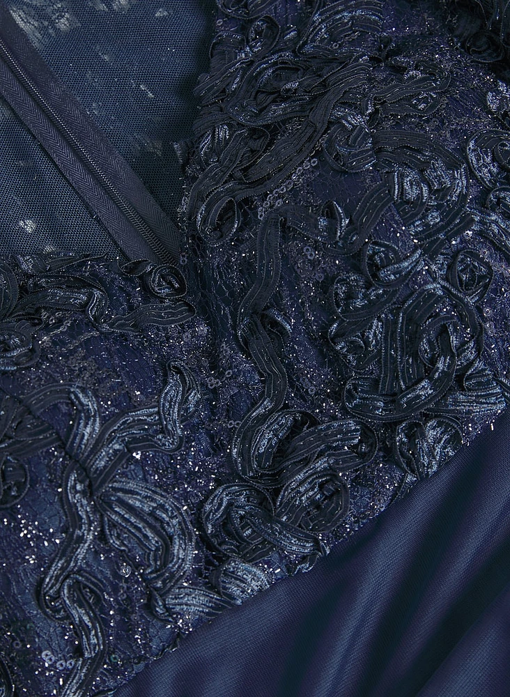 Embellished Soutache Embroidered Dress