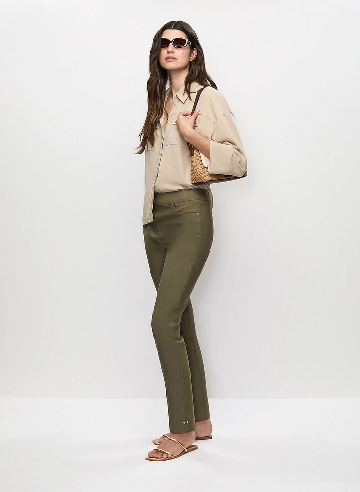 Pull-On Slim Leg Pants