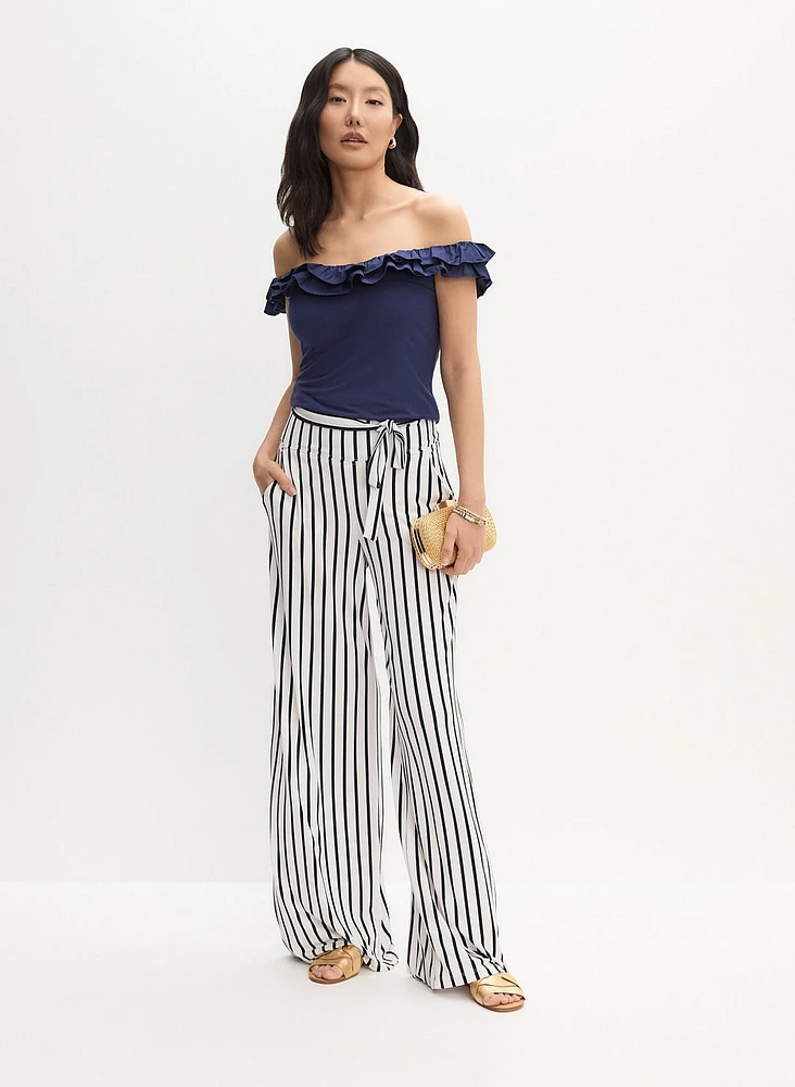 Joseph Ribkoff - Striped Wide Leg Pants