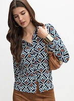 Abstract Print Top