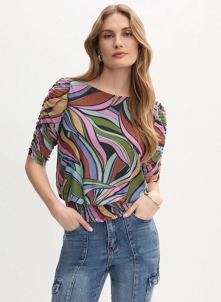 Abstract Print Top