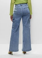 Wide Leg Cargo Jeans