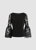 Lace Sleeve Top