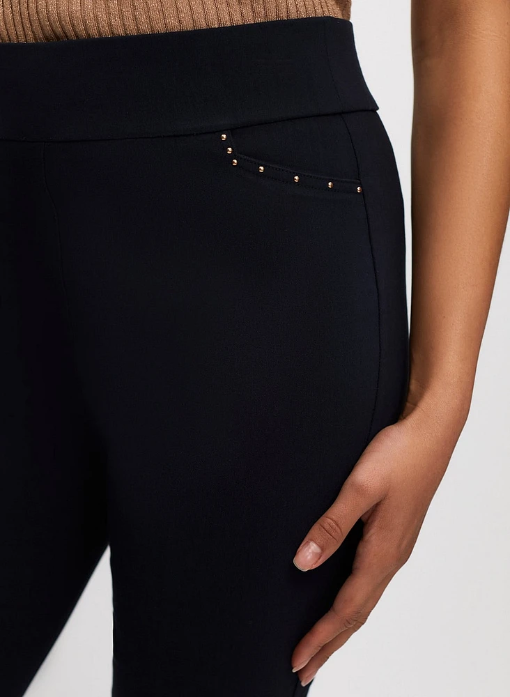 Pull-On Slim Leg Capris