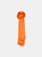 Foulard oblong à franges
