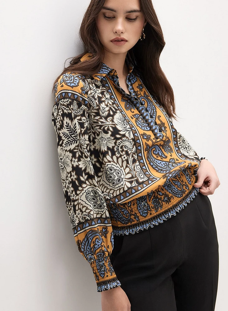 Blouse à motif paisley