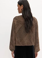 Metallic Jacquard Top