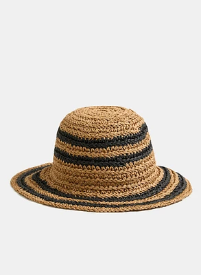 Striped Straw Hat