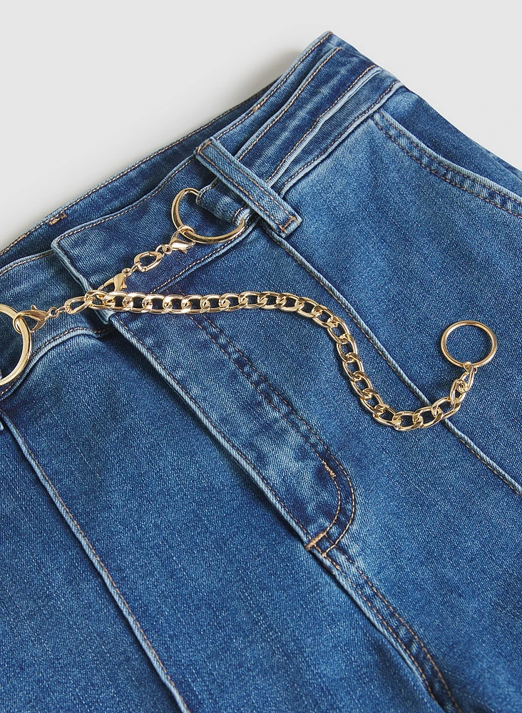 Jean à ceinture en chaine