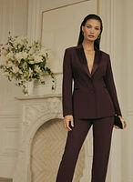 Satin Trim Tuxedo Jacket