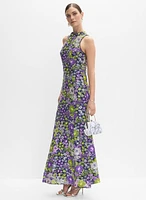 Robe florale ornée de paillettes