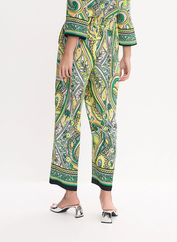 Joseph Ribkoff - Paisley Straight Leg Pants