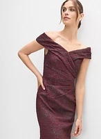 Metallic Jacquard Dress
