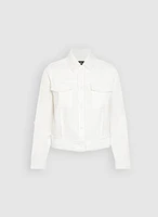 Frayed Linen-Blend Jacket