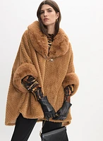 Faux Fur Poncho