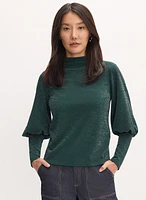 Joseph Ribkoff - Mock Neck Shimmer Top