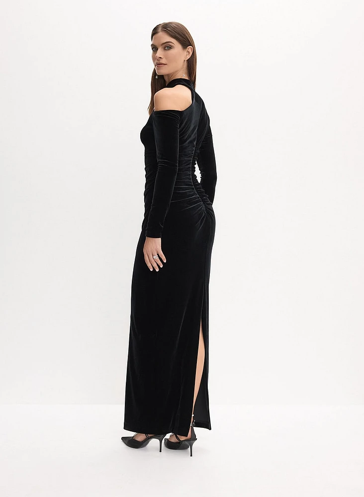 BA Nites - Cut-Out Velvet Dress