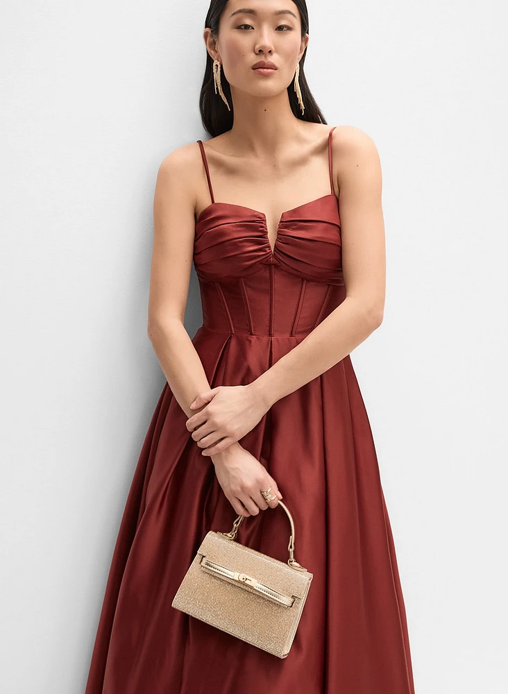 Satin Corset Gown