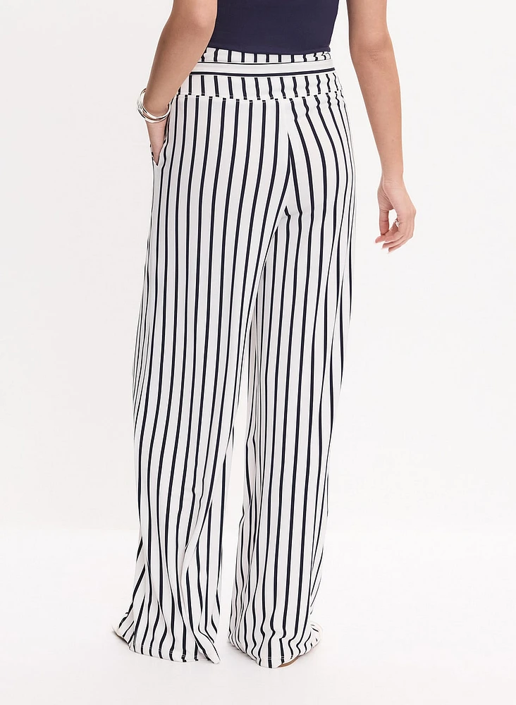 Joseph Ribkoff - Striped Wide Leg Pants