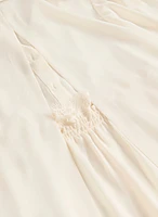 Blouse en crêpe avec détail ajouré
