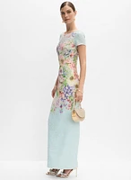 Adrianna Papell - Floral Placement Print Dress