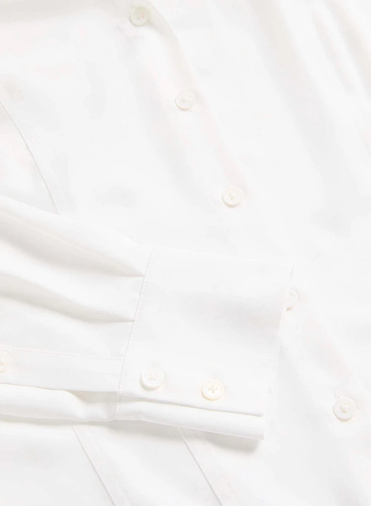 Long Sleeve Button Front Blouse