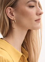 Curved Hoop Earrings