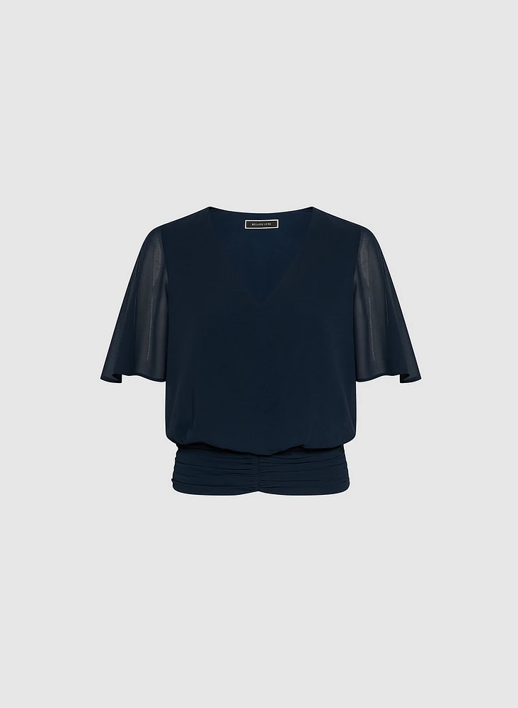 Blouse à manches évasées