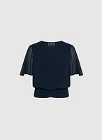 Blouse à manches évasées
