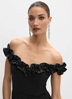 Ruffle Off-The-Shoulder Dress