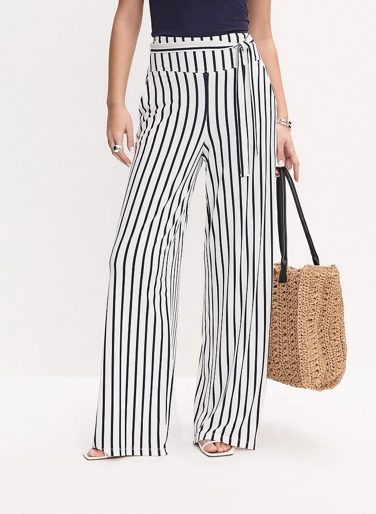 Joseph Ribkoff - Striped Wide Leg Pants