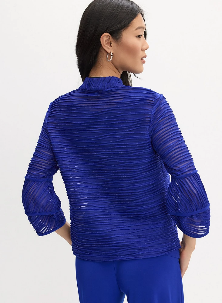 Joseph Ribkoff - Veste plissée semi-transparente