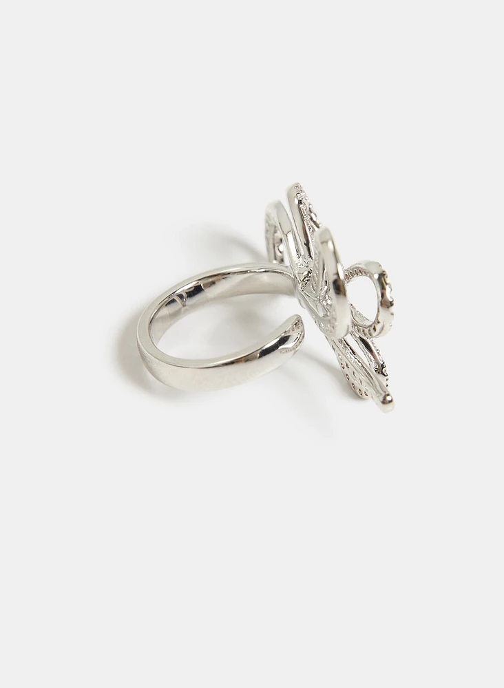 Crystal Bow Ring