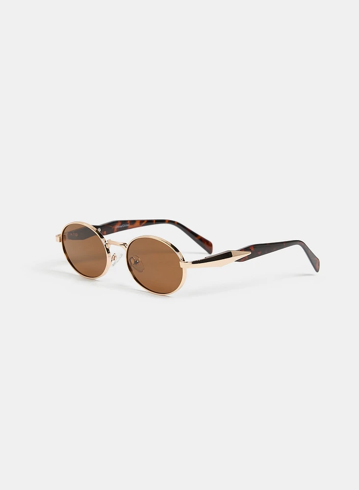 Oval Metal Sunglasses