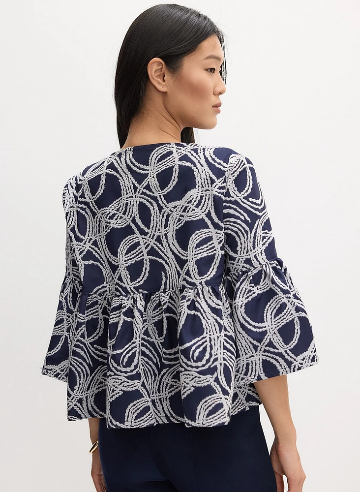 Joseph Ribkoff - Swirl Print Jacket