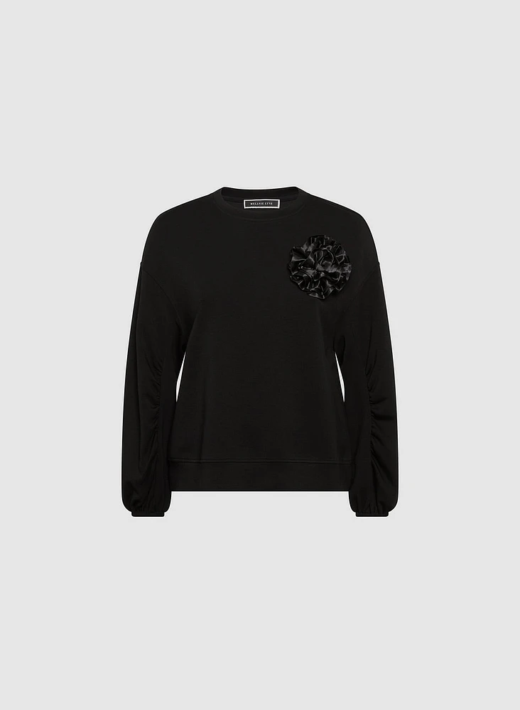 Rose Pin Sweatshirt