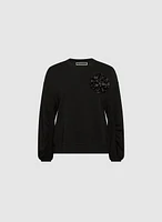 Rose Pin Sweatshirt