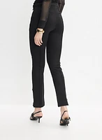 Pintuck Straight-Leg Pants