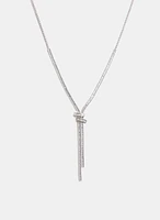 Baguette Y Necklace