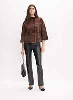 Joseph Ribkoff - Mixed Patchwork Print Sweater